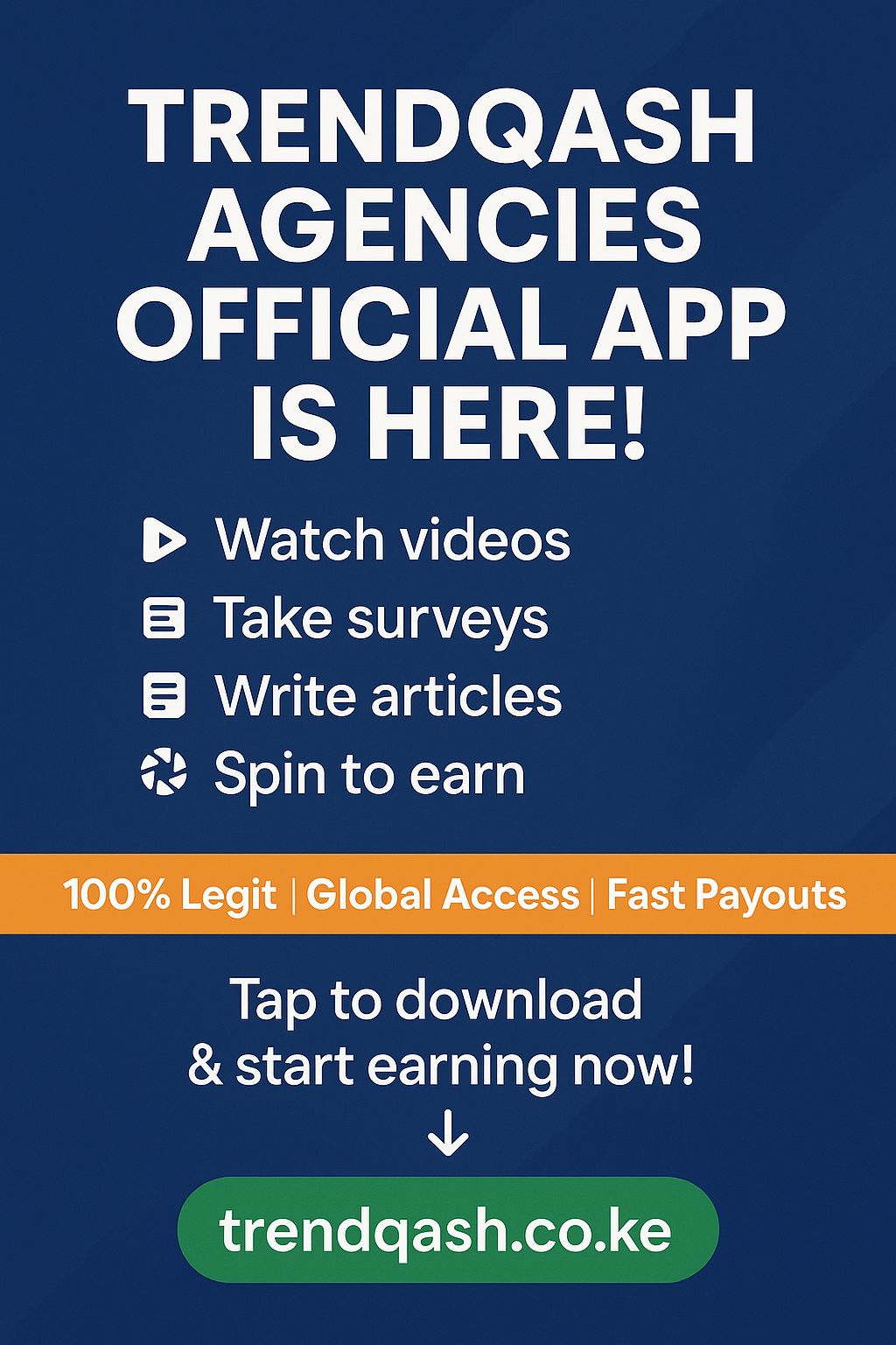 Start Earning Online with TrendQash Agencies Official App