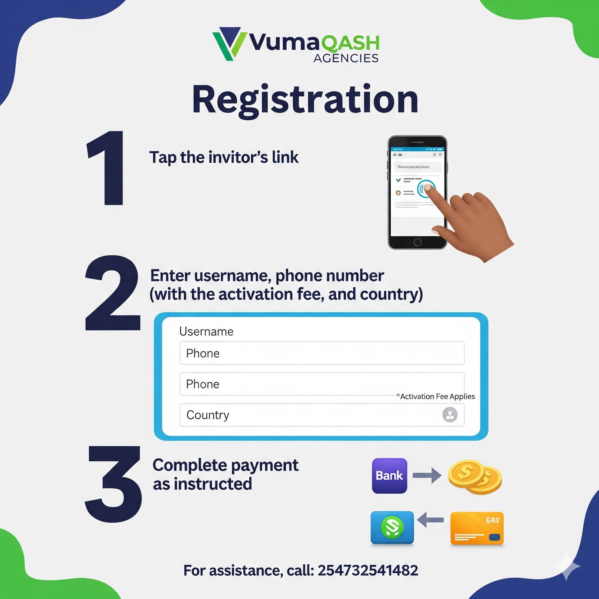VumaQash Agencies Registration – Step by Step Guide 2025