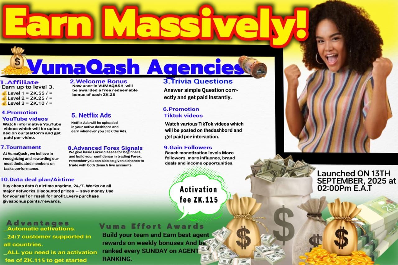VumaQash Agencies Zambia – Make Money Online Easily with SmartTech-Jobs.com